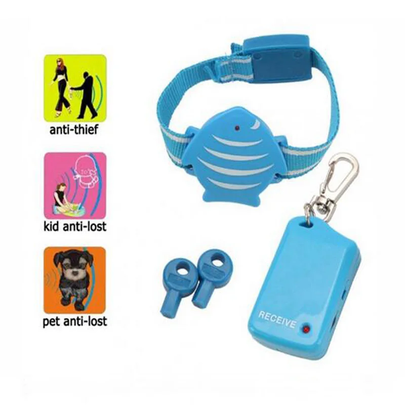 

ANTI-LOST Anti-thief Seraching Security Reminder Alarm Kid Pet Electronic Key finder Baby Pet Locator Fish-style High Precise
