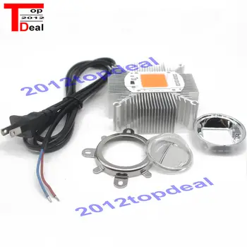 

110V/220V 50W 380NM-840NM Full Spectrum LED + Heatsink Cooler+lens + cable DIY