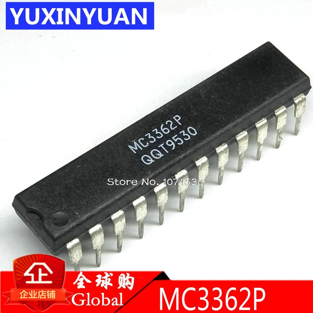 

MC3362P MC3362 double frequency FM receiver chip DIP-24 encapsulation can play 10pcs/lot 100%new