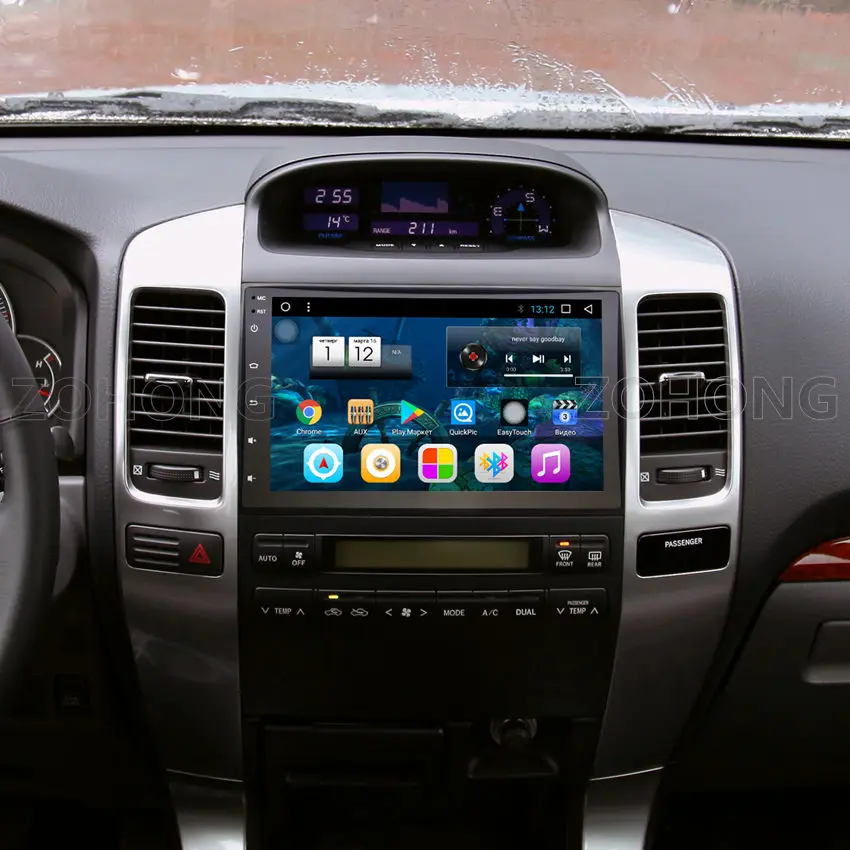 Top 2 din 9 " Octa 8 Core Android Car multimedia DVD Player for Toyota Prado 120 for Lexus GX470 autoradio CAR GPS navigation Radio 5