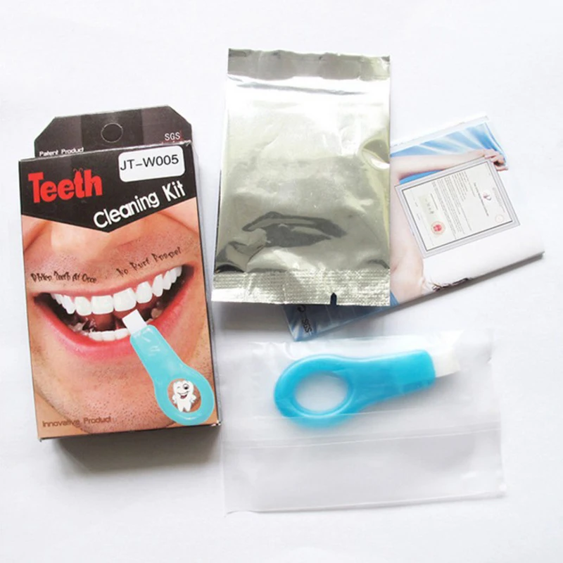 Прямая поставка, нано набор для отбеливания зубов, чистка зубов, отбеливающая щетка, от зубных пятен, с губкой, стоматологическая ручка для отбеливания зубов TSLM2 - Цвет: 4pcs Strip-1pc Wipes