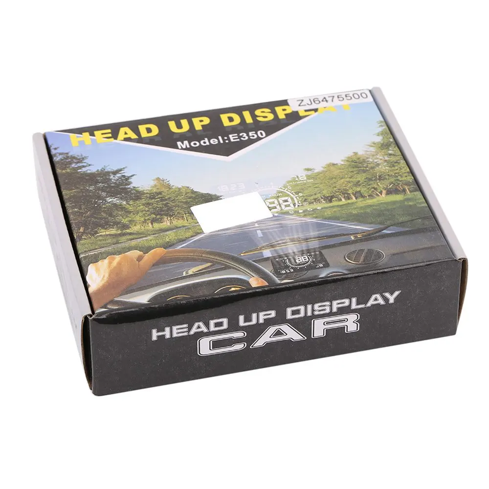 

E350 HUD Car Head Up Display 5.8 inch Windscreen Projector Car Driving Data Diagnosis Speed Warning Fuel Consumption
