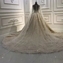 Аманда Дизайн Роскошный Новое поступление Ручная работа блесток длинная вуаль