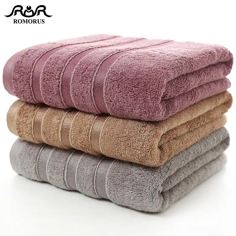 Romorus 100 Bamboo Fiber Towels Purple Gray Brown Bath Face Towel Set Cool Absorbent Healthy Bathroom For S Aliexpress Bamboo Fiber Towels Purple Gray Brown