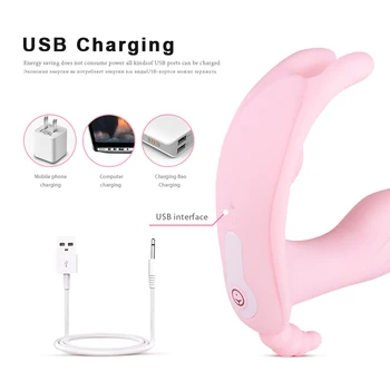 G Spot Dildo Vibrator Recharge Wireless Remote Control Wearable Strapon Vibrator Clit Vibrating Panties Sex Toys for Women 4
