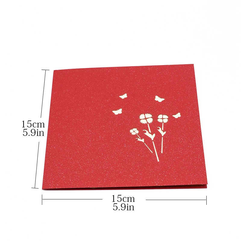  Sunflower 3D Pop UP Card Birthday Gift with envelope sticker laser cut invitation Greeting Card pos - 32876252005