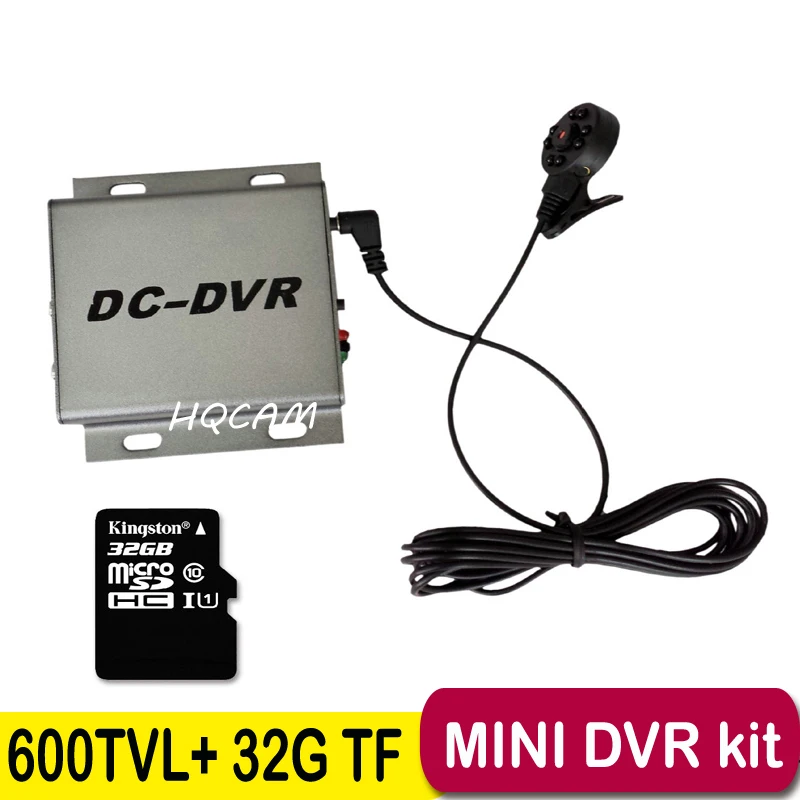 

1CH mini camera kit mini dvr kit WD Model Portable Mini CCTV Surveillance 32G TF Card DVR + Mini Camera Car DVR 8pcs 940nm leds