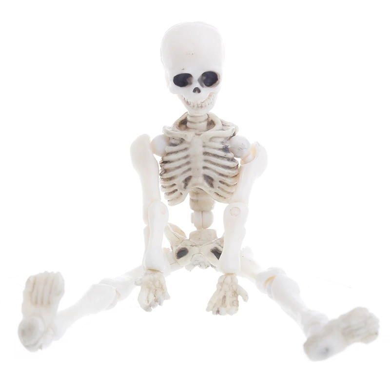 Подвижный мистер Кости Скелет человека модель Череп всего тела мини-фигурка игрушка Хэллоуин