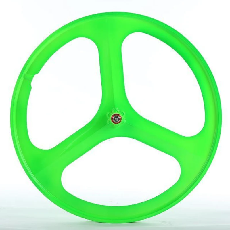 Discount Catzer Three Spoke Wheel 700C 23C Road Bike Fixed Gear Bicycle Wheels V Brake Disc Brake Titanium AlloyWheelset Road Bike MTB 3