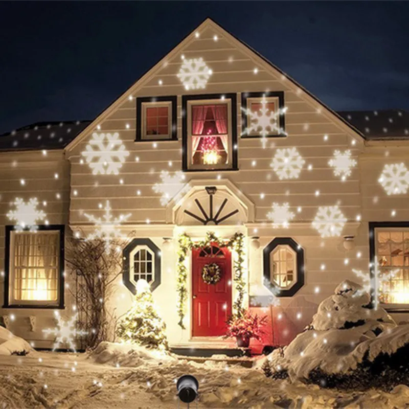 VNL водонепроницаемый мини-Рождественские огни Открытый лазерный Снежинка светодиодный проектор диско Хэллоуин огни домашний сад внутреннее украшение