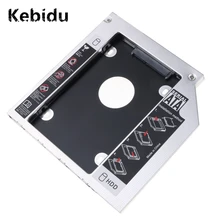 2nd HDD Caddy жесткий диск 9,5 мм 12,7 мм алюминиевый сплав чехол для 2," SSD чехол жесткий диск кронштейн SATA III 3,0 для ноутбука