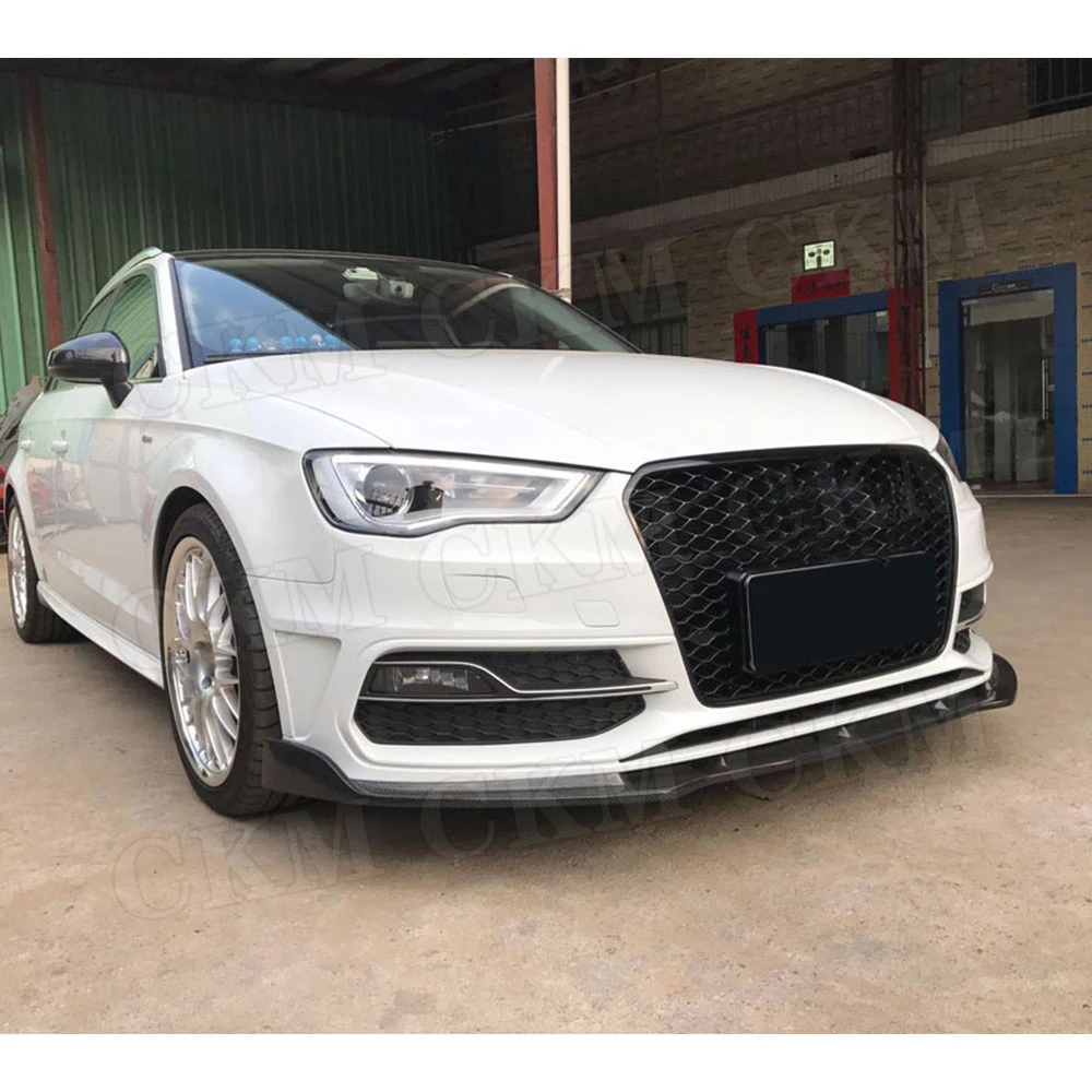 Передний бампер из углеродного волокна для Audi A3 S3 Hatchback 2014 2016 Non Standard Sedan