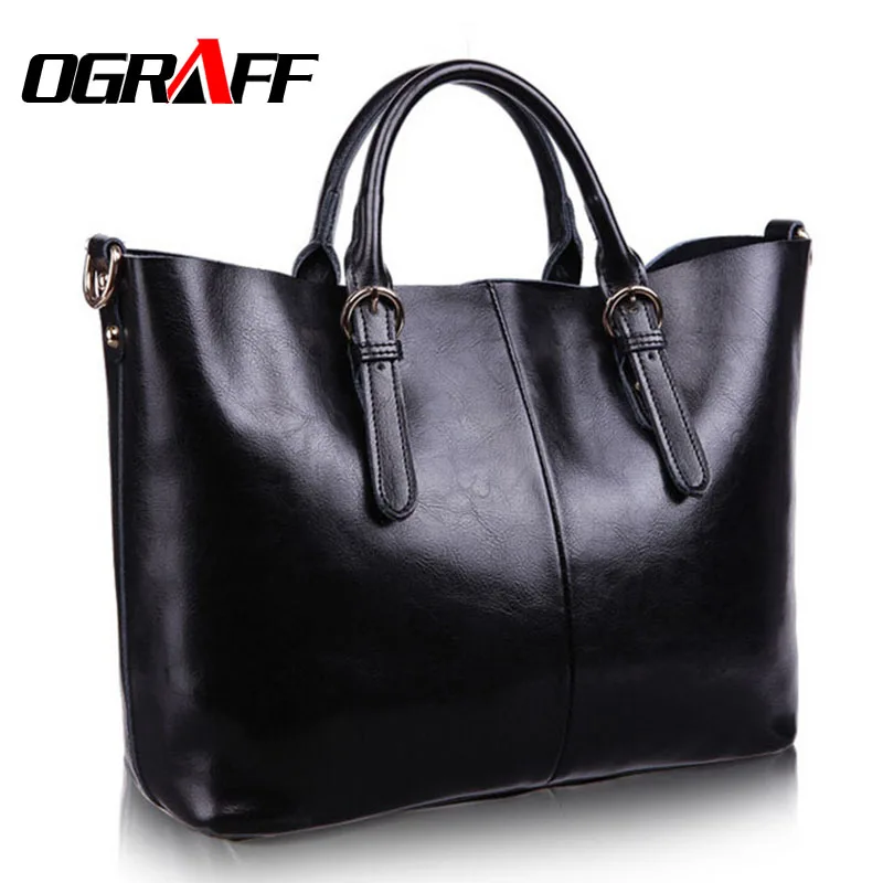  OGRAFF Genuine leather bag ladies New 2017 shoulder bag famous brand women messenger bags for women handbag bolsas designer 