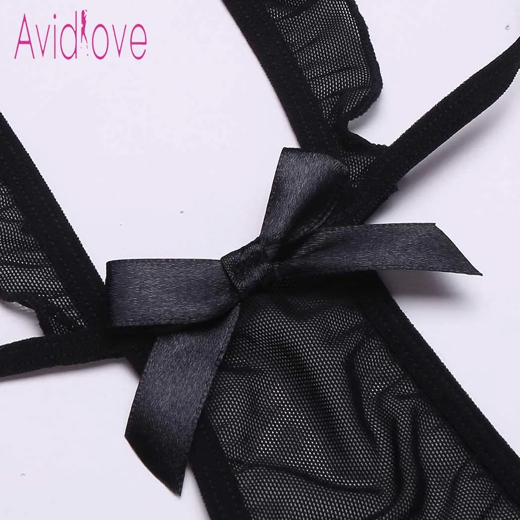 Avidlove Babydoll сексуальное горячее белье женское сексуальное нижнее белье с открытой спиной Гламурные прозрачные сетчатые пикантные эротические костюмы