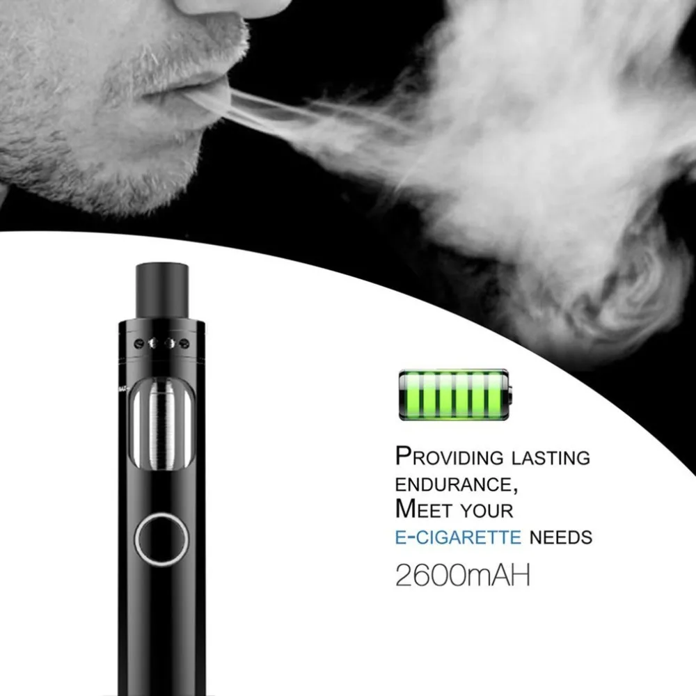 ECT E-Cigarette Kit Classic Rod Style Starter Vape Kit 2600mAh Battery with 4ml Atomizer Tank 60W Vaporizer Electronic Cigarette