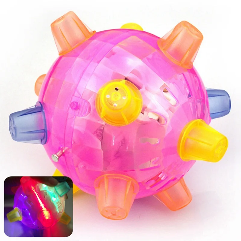 Baby Kid Child Color Change Flashing Bouncing Ball Toy Xmas Party Gift