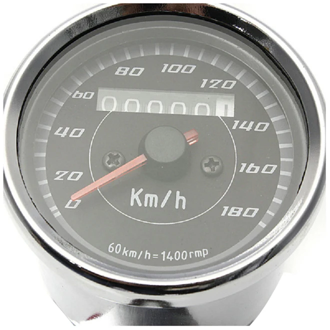 Medidor com Suporte Rpm Universal Motocicleta Tacômetro Odômetro Velocímetro Preto 180 km - h 13000 12 Tacômetro Odômetro Velocímetro Medidor com Suporte Preto