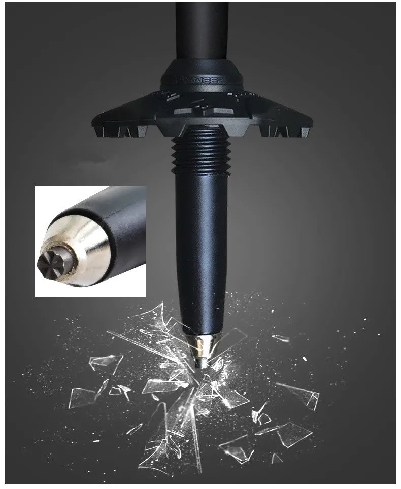 Cane para Idosos Pioneiro de Fibra de Carbono Pólo Trekking Quick Flip Bloqueio Compacto Ultraleve Dobrável Viagem Caminhadas Bengala 16 Esporte e Lazer