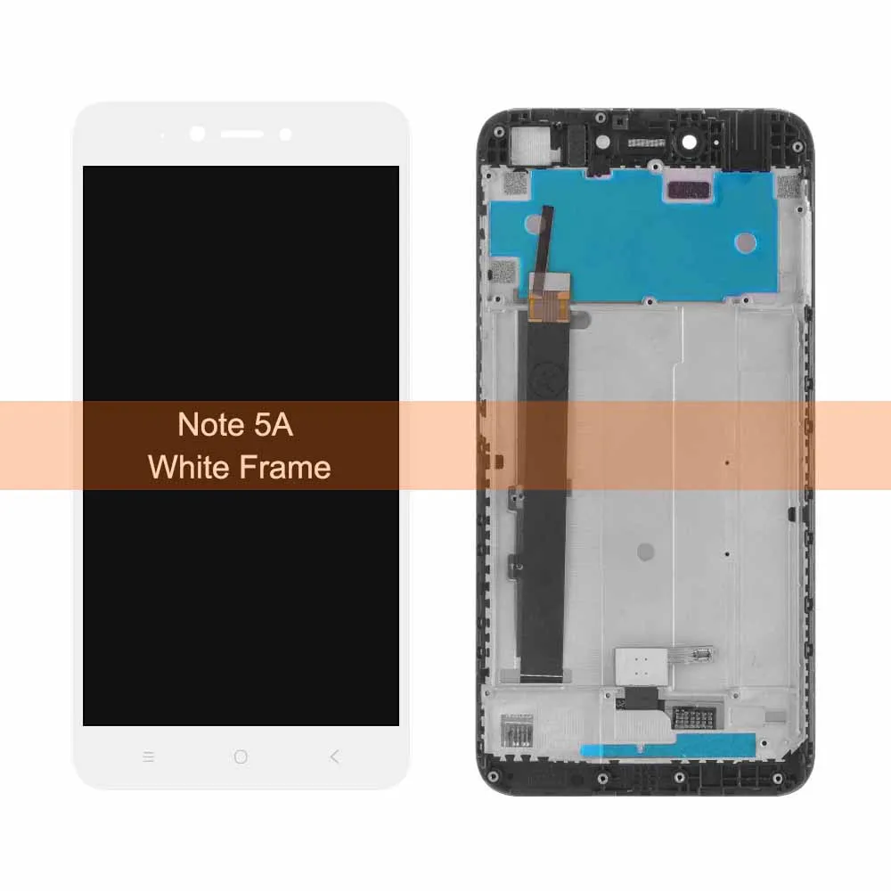 5," дисплей для Xiaomi Redmi Примечание 5A сенсорный ЖК-экран с рамкой для Xiaomi Redmi Примечание 5A Prime Y1/Y1 Lite - Цвет: Note 5A White Frame