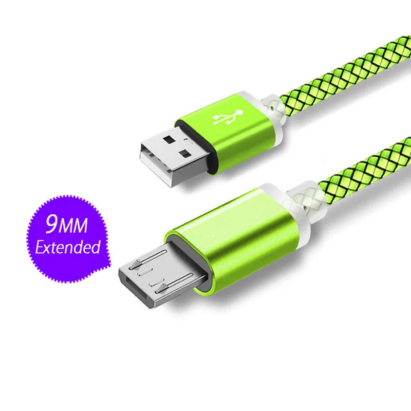 

9mm Micro USB Long Cable Connector Micro-usb Charging Cabel for Blackview V8 A30 Bv5000 BV6000 HOMTOM HT20 Pro Guophone V9 V19