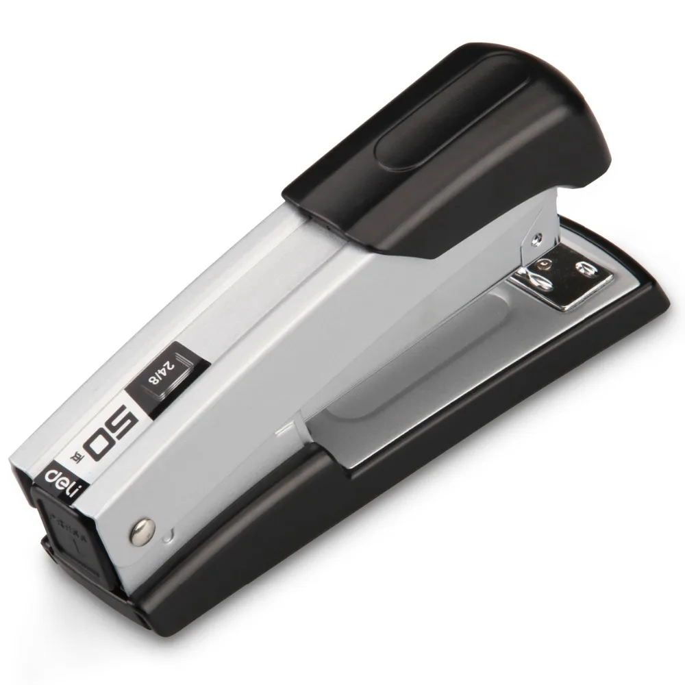 Metal Stainless Steel High Quality Effortless Silver Heavy-Duty Stapler Use Staples 24/6  26/6 School Office Supplies