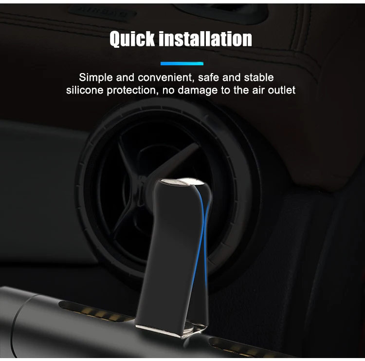 IKSNAIL автомобильный освежитель воздуха на выходе зажим для ароматерапии с 2 свободными ароматическими палочками креативный автомобильный однотонный парфюм диффузор украшение