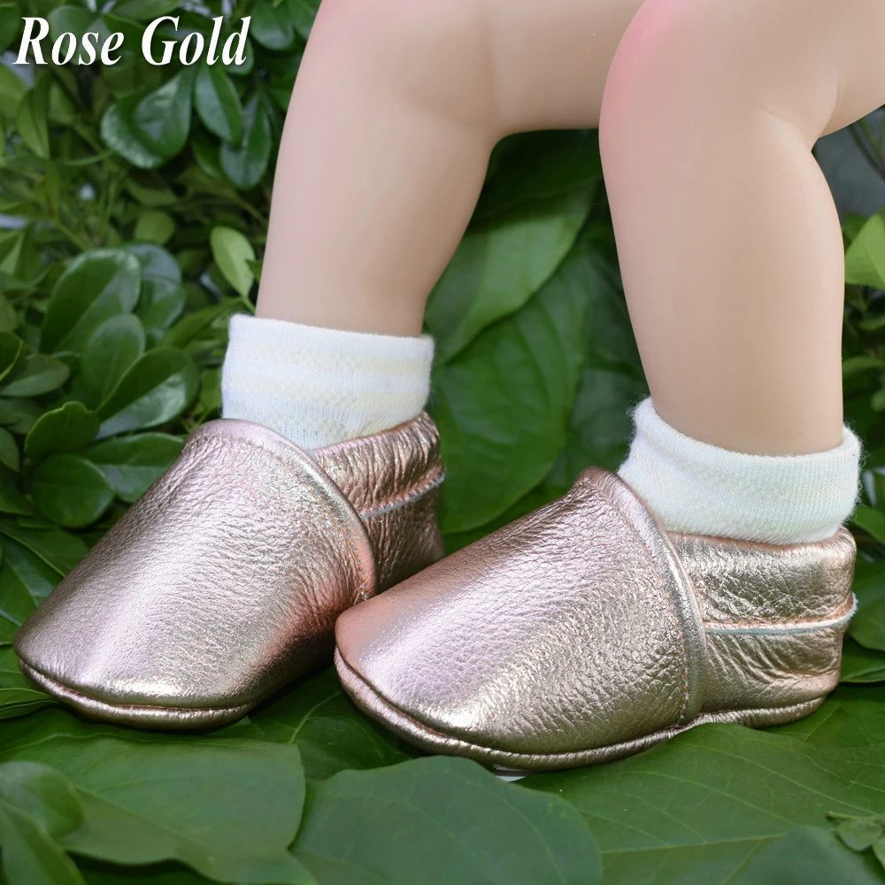

2019 New Genuine Leather baby shoes non-slip bun Baby Moccasins Girls Soft Sole Infant Toddler boys Shoes kids sneakers