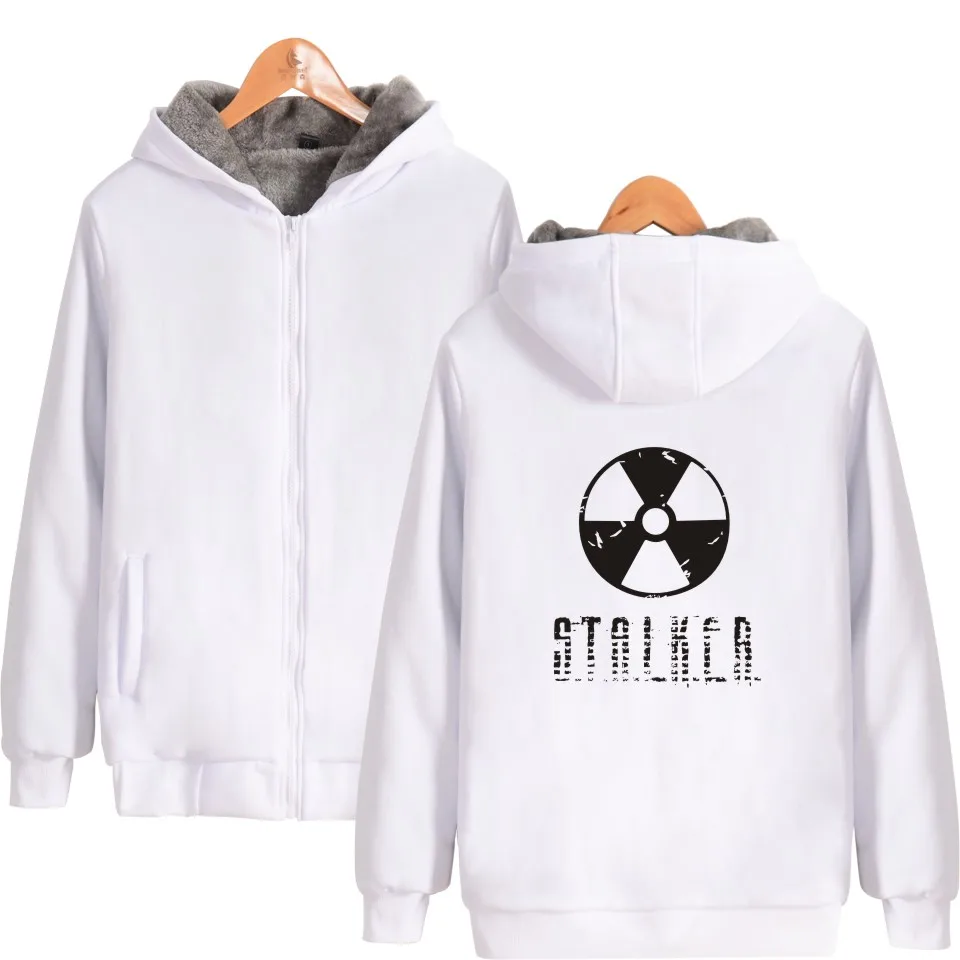 Толстовка Stalker на молнии модная одежда для игр брендовая Толстая теплая