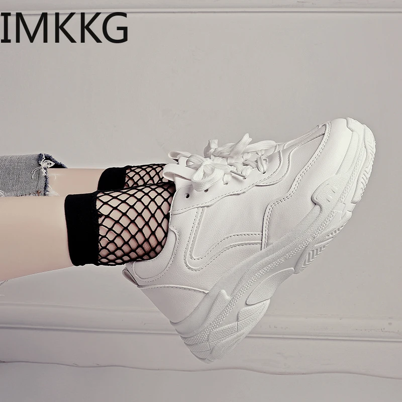 Г., новые летние белые сетчатые женские кроссовки модные женские кроссовки на толстой платформе повседневная обувь Zapatos De Mujer Q00166