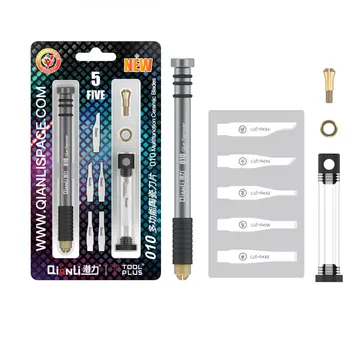 

QianLi ToolPlus 010 Multi-Function Ceramic Knife blades set one handle and 5 pcs blade Mobile Phone chip Motherboard Repair
