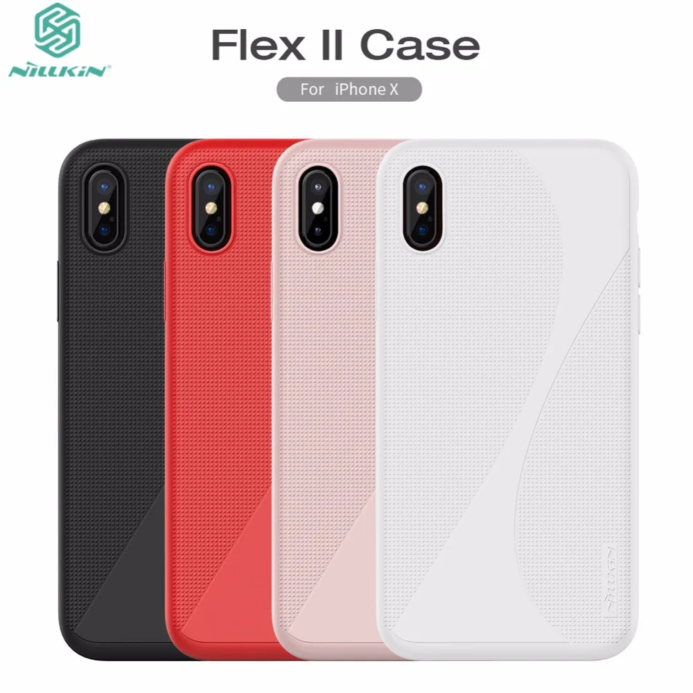 

Original for iphone x Case NILLKIN Liquid Silicone Back Case For iPhone X Ultra Thin Soft Gel Rubber For iPhoneX Coque Fundas 10