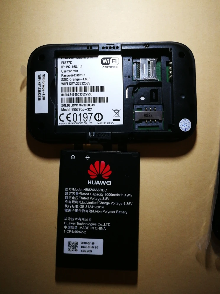 Разблокированный HUAWEI E5577 E5577s-321 с 2 шт антенной 4G LTE Cat4 3000 mah Мобильная точка доступа беспроводной маршрутизатор Карманный mifi