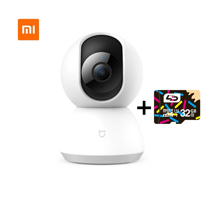 Оригинальная смарт камера Xiaomi Mijia 1080P IP веб видеокамера 360 Угол wifi беспроводной