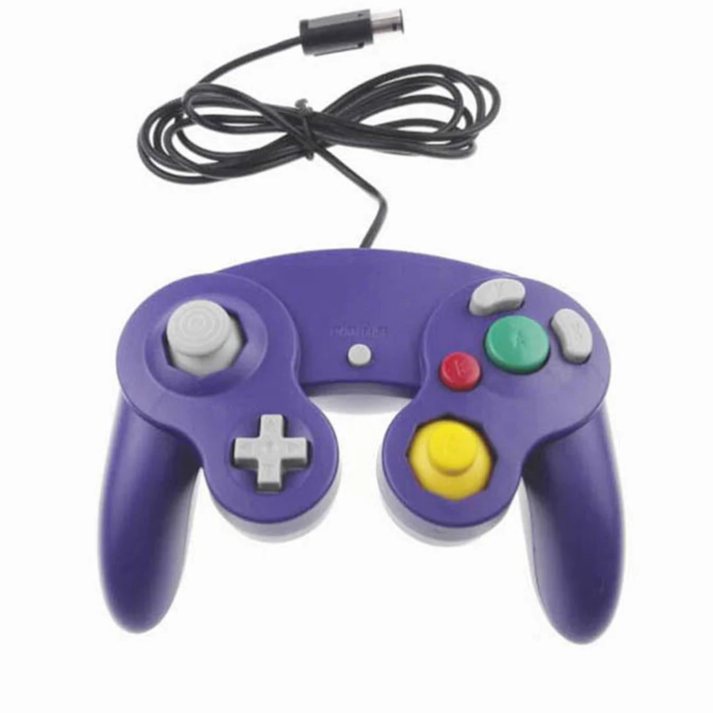 Игровая Ударная вибрация джойстика для Ninten GameCube контроллер для Pad два интерфейса многоцветный дополнительный геймпад для wii