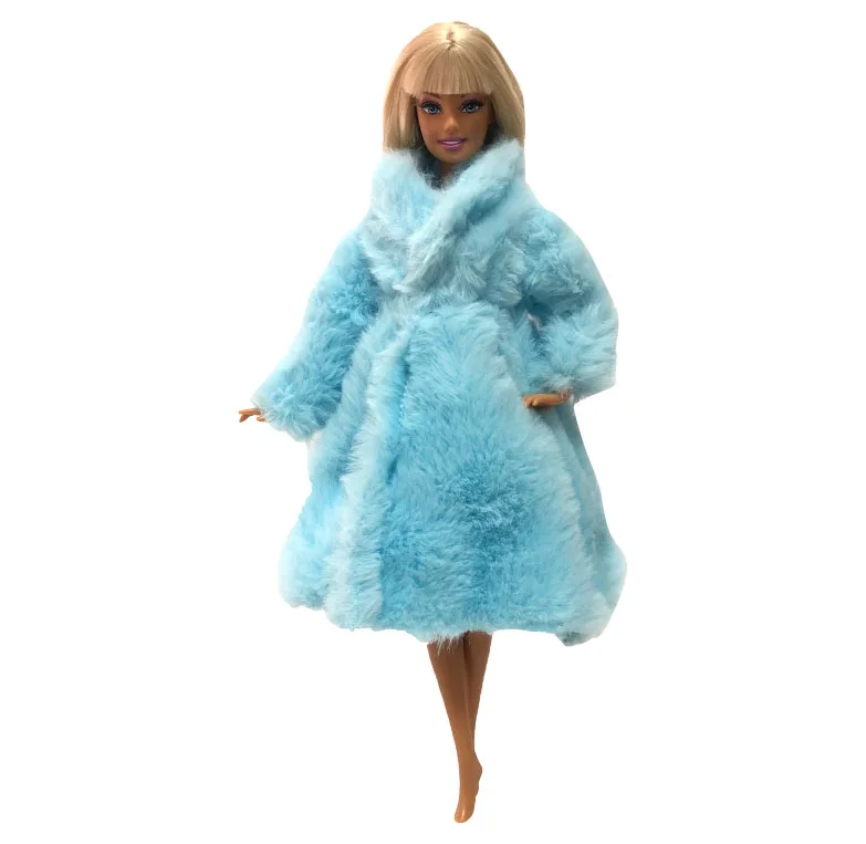 NK Кукольное пальто, высококачественная одежда, модное платье, ручная работа, растущий наряд, Фланелевое пальто для куклы Барби, аксессуары, игрушки DIY JJ