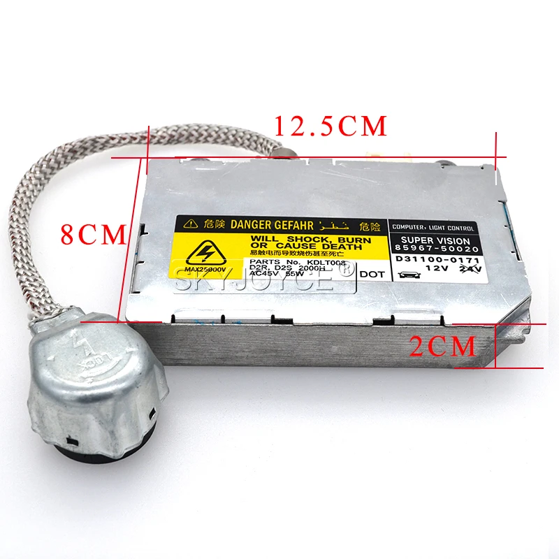 SKYJOYCE  D2S D4S Xenon Ballast 55W Unit Controller OEM Ballast DDLT003 85967-52020 85967-50020 85967-45010 For Toyota Lexus  (13)