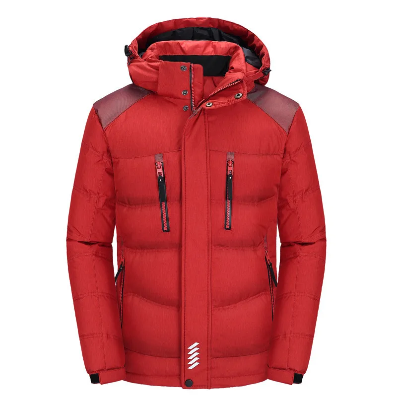 Men's Hooded Duck Down Jackets Thick Warm Winter Down Coats Male Parka Overcoats Jacket Outerwear Snow Coat Mens Clothing