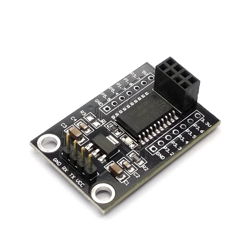 

STC15L204 MCU Wireless Development Board With NRF24L01+ 5V-3.3V UART Interface