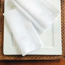 Tovaglioli da Cocktail bianchi 12 pezzi tovaglioli da Cocktail per tovaglioli di lino da tavola per matrimoni tovaglioli di cotone 4 dimensioni disponibili