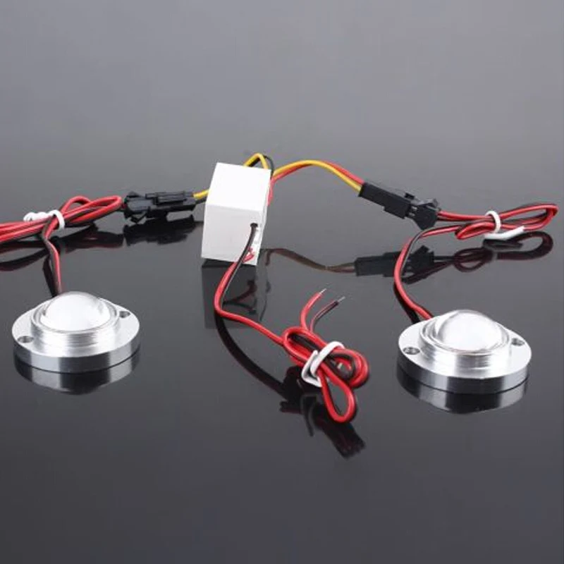 

2 LED Super Bright Motobicycle Car Strobe Lamp 2018 Hot Sale Car Emergency Warning Flash Light with Switch Controller