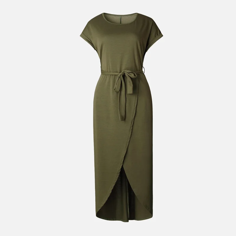 Aonibeier Short Sleeve Maxi Dresses Asymmetric Hem Sexy Women Maxi Club Dress Long Party Plus Size Summer Dresses O Neck Sashes Aonibeier Short Sleeve Maxi Dresses Asymmetric Hem Sexy Women Maxi Club Dress Long Party Plus Size Summer Dresses O Neck Sashes
