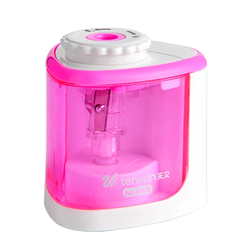 

ZTElectric Pencil Sharpener Creative Pink And Blue Student Electronic One Hole Apply To Of 6-8mm 8005ZLu 8