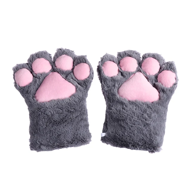 1 Cift Kadin Kizlar Sevimli Kedi Yavru Paw Pence Sicak Eldiven Yumusak Anime Cosplay Pelus Cadilar Bayrami Partisi Aksesuarlari Icin Warm Gloves Paw Clawgloves Warm Gloves Aliexpress
