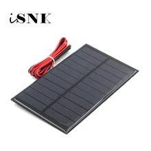 5 5V Solar Panel with 30 100 200cm wire Mini Solar System DIY For Battery Cell