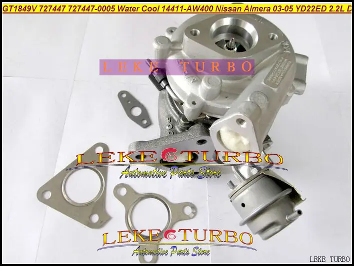 GT1849 727447 727447-0005 14411-AW400 14411AW400 турбокомпрессор с водяным охлаждением для NISSAN ALMERA