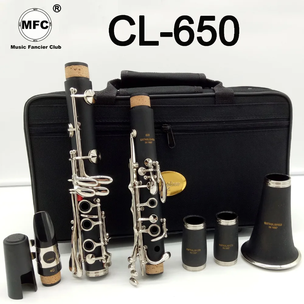

Brand New Music Fancier Club Matte ABS Resin Clarinet MFCCL-650 Bakelite Clarinets Professional Bb Mouthpiece 4C Included Case