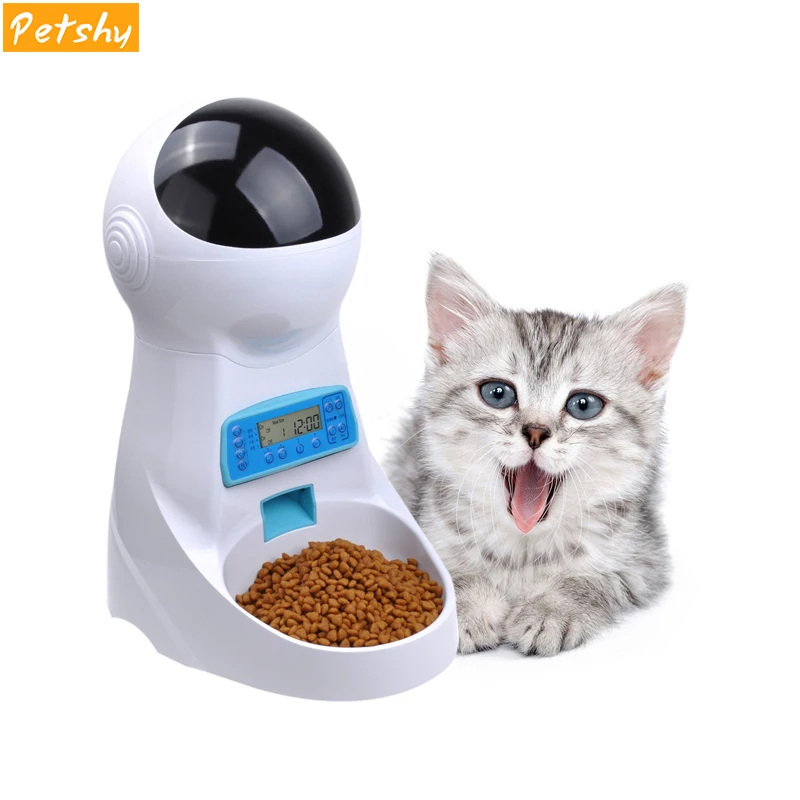 Petshy 3L автоматическая кормушка для домашних животных, запись голоса/ЖК-экран, миска для средних и маленьких собак, кошек, дозаторы для кормления, товары для домашних животных