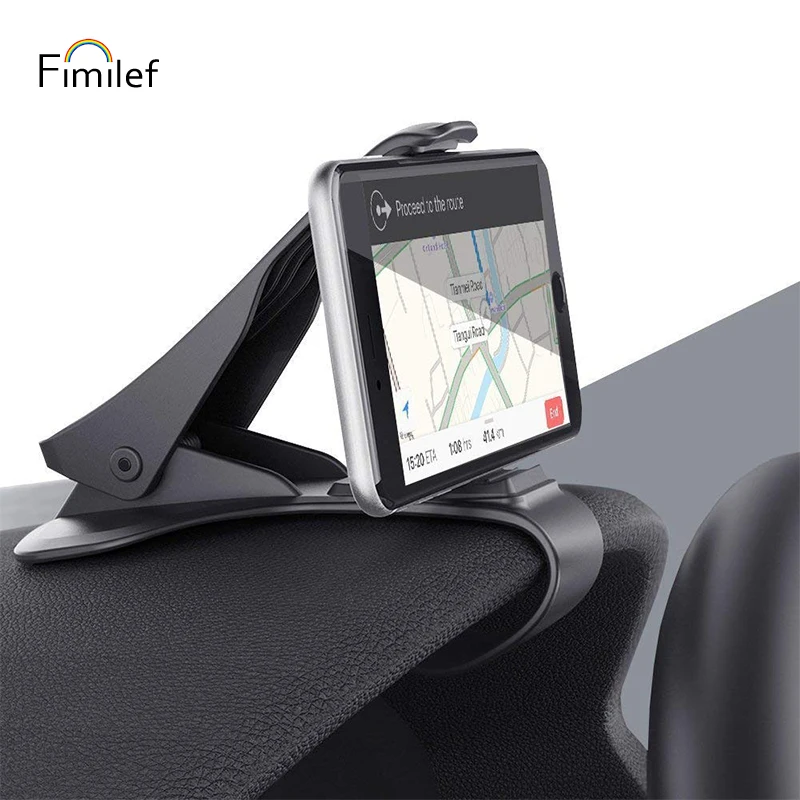 

Fimilef Dashboard Car Phone Holder HUD GPS Phone Cradle Crocodile Dashboard Clip for Safe Driving for iPhone X 8 7 6 Plus Huawei