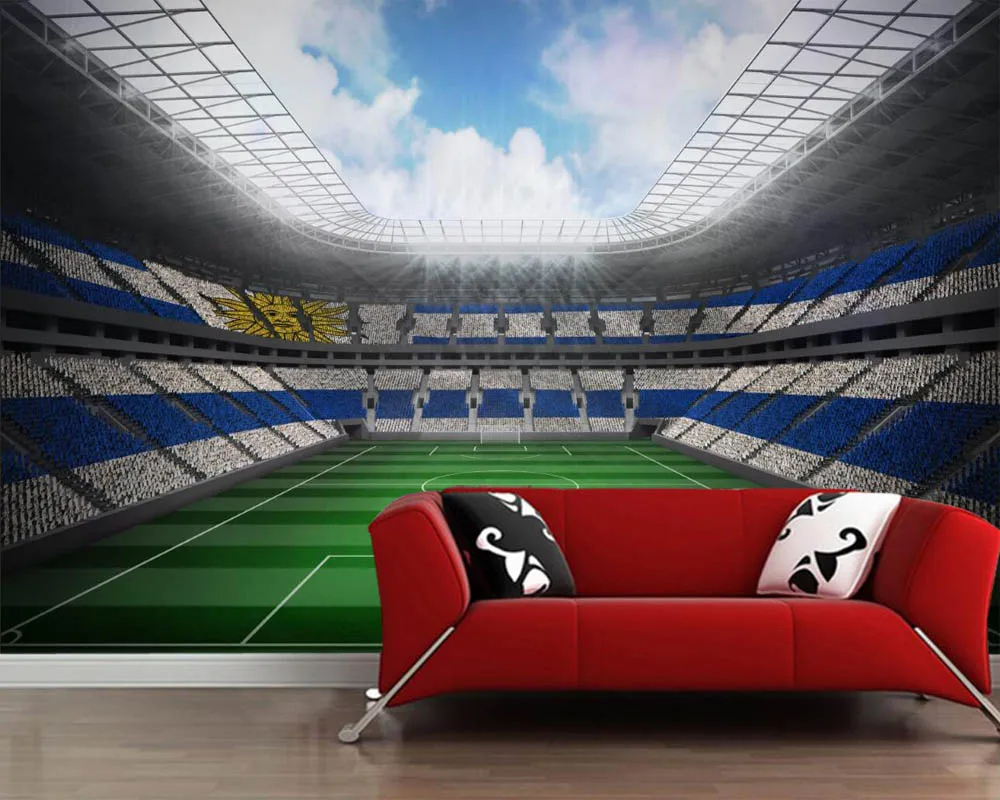 Us 28 0 Papel De Parede Football Stadium Lawn Sport Photo Wallpaper Living Room Bedroom Sofa Tv Wall Cafe Bar Papers Home Decor Murals In Wallpapers