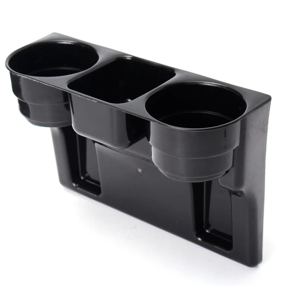 

Drink Stand Storage DEDC 3 In 1 Car Seat Seam Wedge Drink 2 Cup Holders Travel Car Coasters Multi-function Seam Wedge
